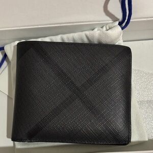 Burberry Black Leather Wallet